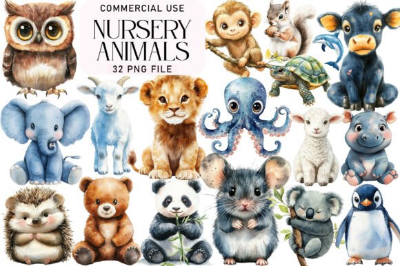 Download Nursery Animals Clipart - Nursery animals clipart Collection