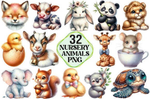 Download Nursery Animals Clipart - Nursery animals clipart Collection
