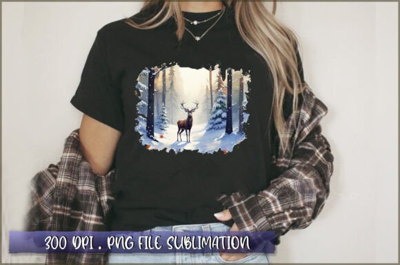 Download Winter Woodland PNG Sublimation - Winter woodland png Collection