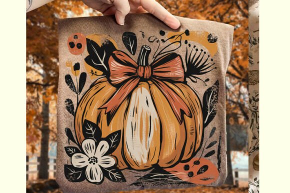 Download Pumpkin Boho Floral Thanksgiving Png - Thanksgiving Collection