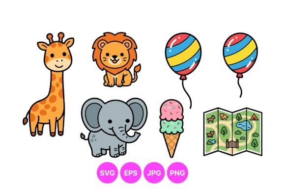 Download Cute Safari Animal Clipart Pack - Premium Resources